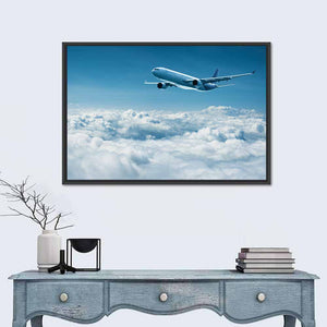 Airplane Above Clouds Wall Art