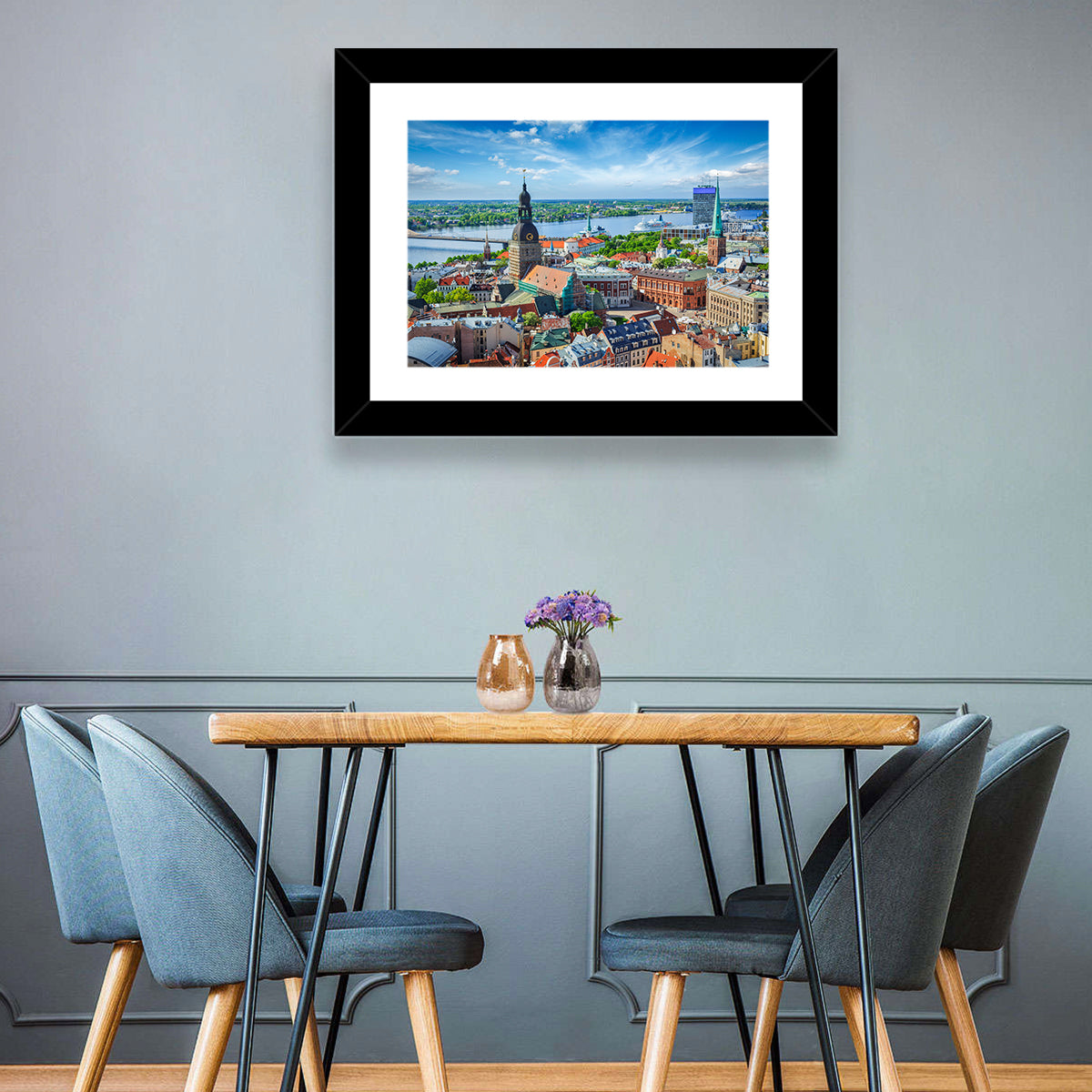 Riga Cityscape Wall Art