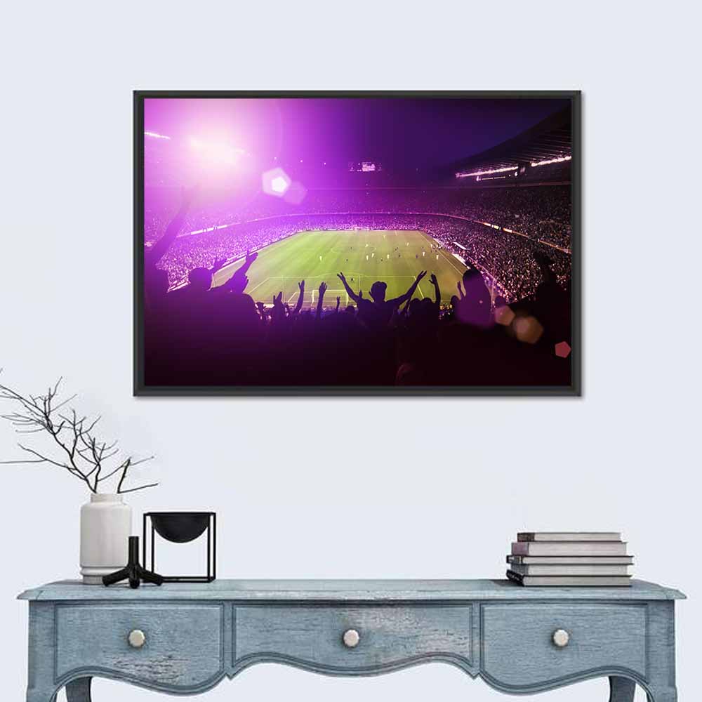 Crowded Football Stadium Wall Art