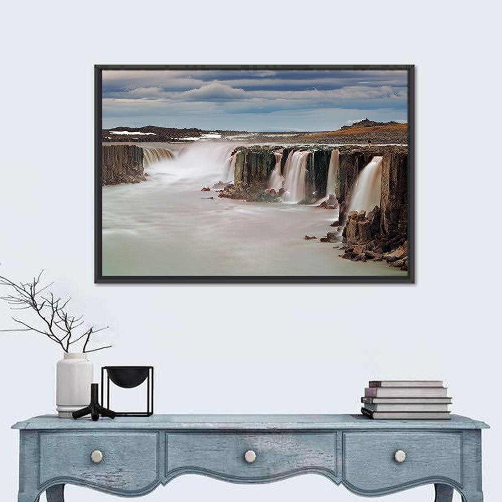 Selfoss Waterfall, Iceland Wall Art in a room, landscape