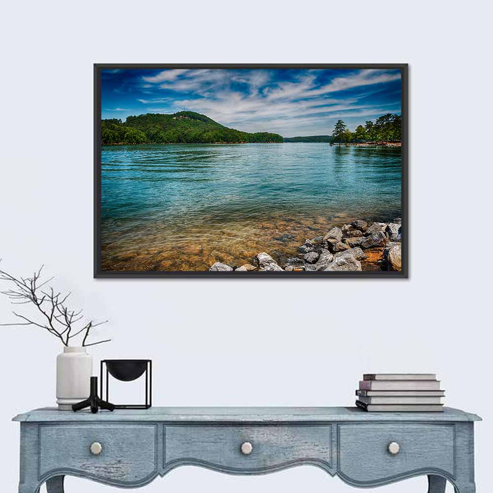Lake Allatoona Rocky Shoreline Wall Art