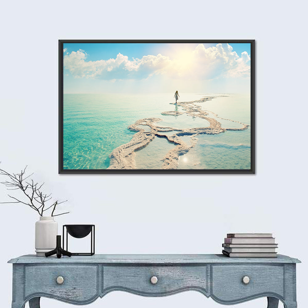 Dead Sea Salty Shore Wall Art