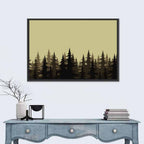 Fir Tree Silhouettes Wall Art