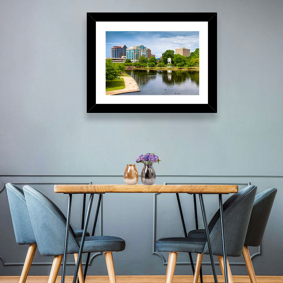 Big Spring Park Skyline, Huntsville Wall Art in a room, landscape