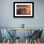Shipwreck at Sunset Wall Art