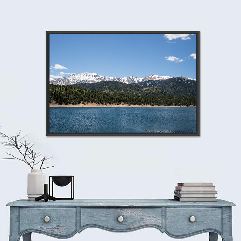 Pikes Peak from Crystal Lake Wall Art