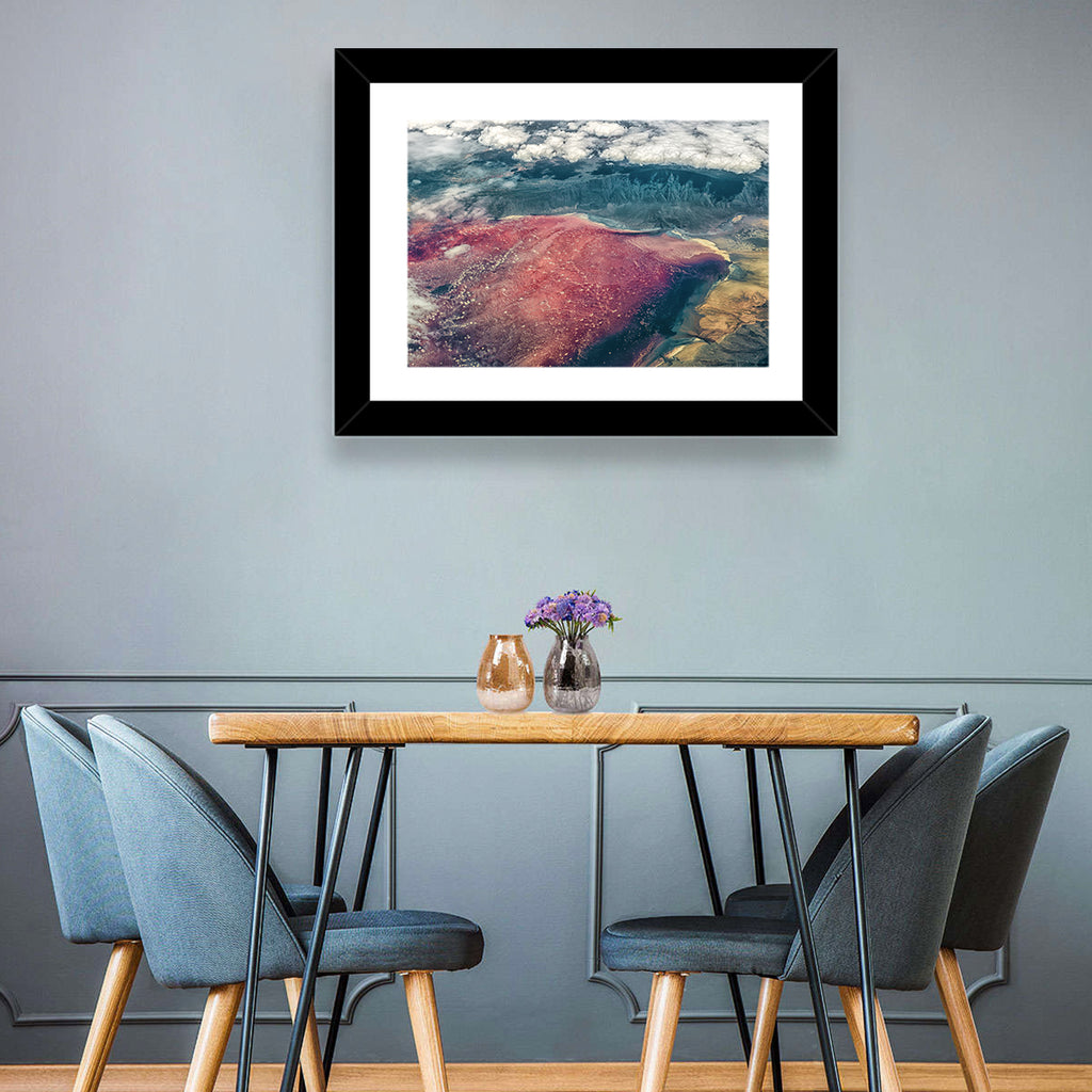 Lake Natron Aerial View Wall Art