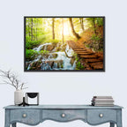 Plitvice Lakes Walkway Wall Art