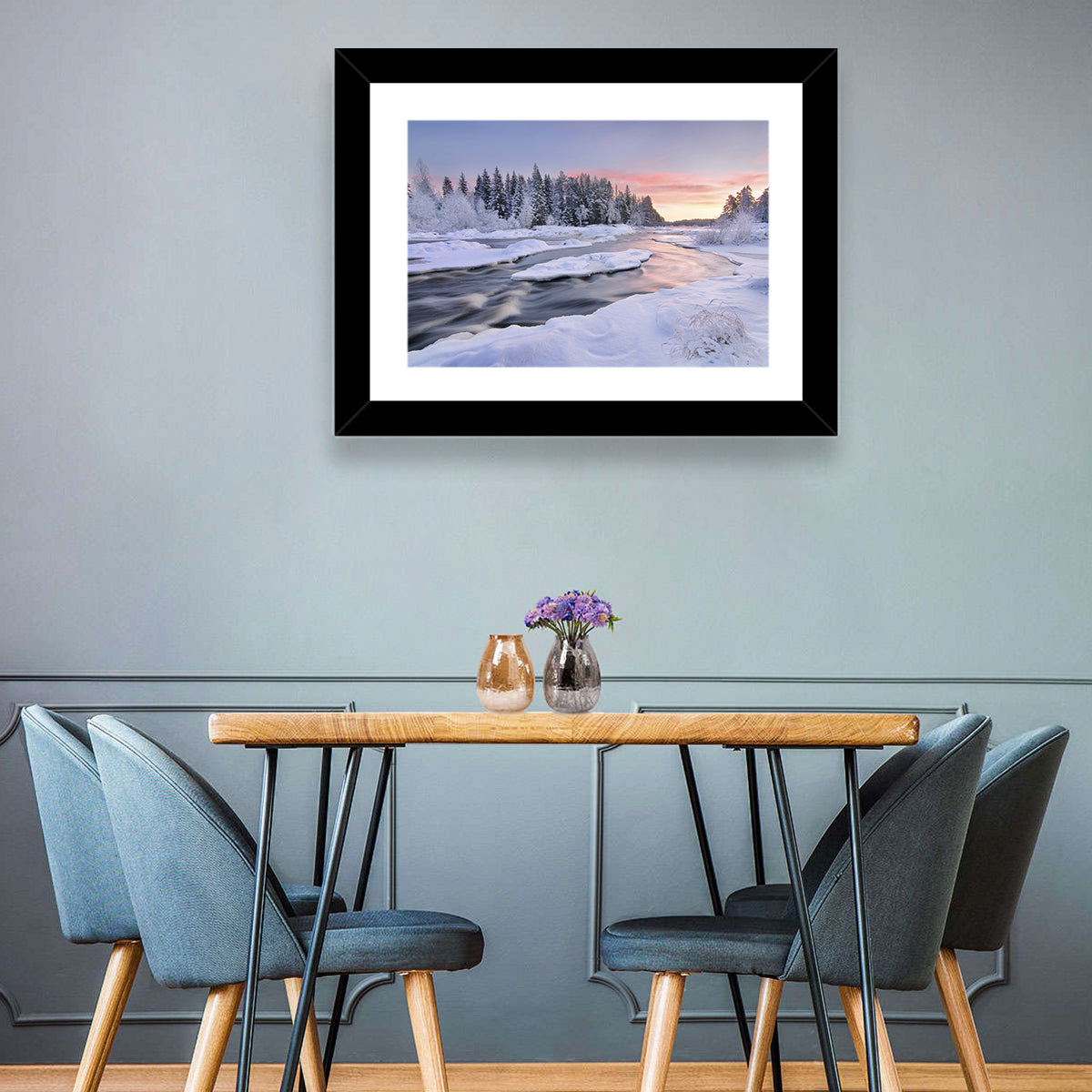 River Kiiminkijoki Sunrise Wall Art