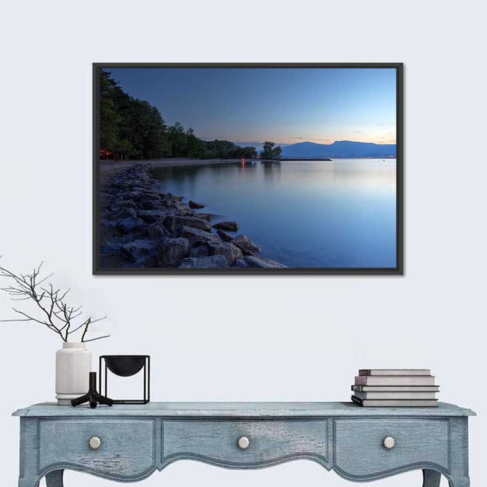 Lake Neuchatel Twilight Wall Art