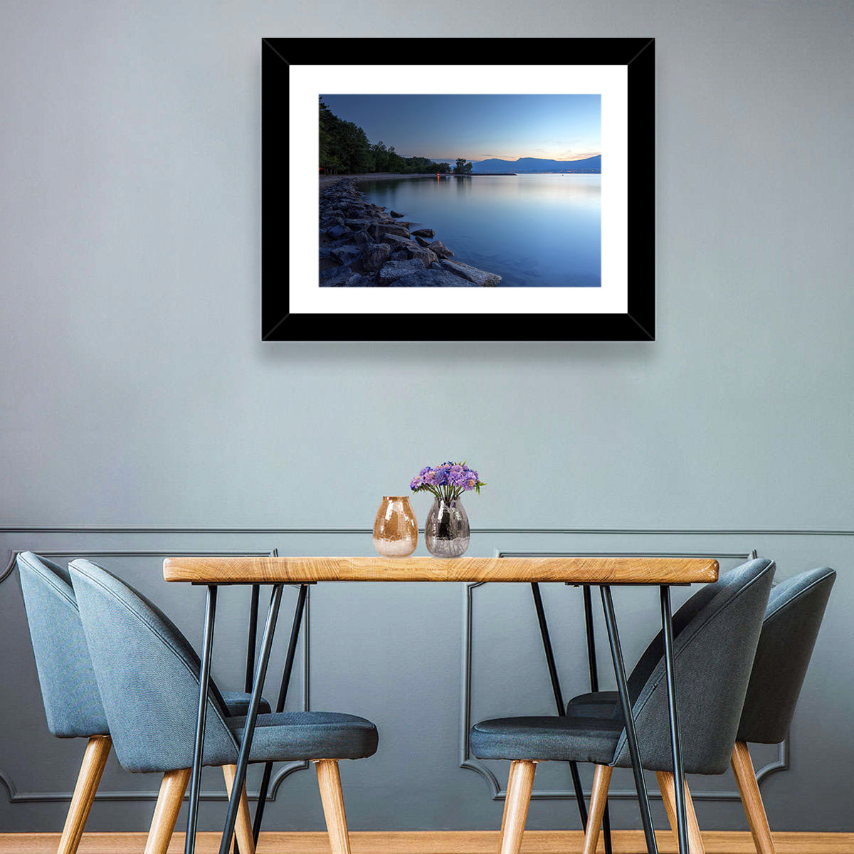 Lake Neuchatel Twilight Wall Art