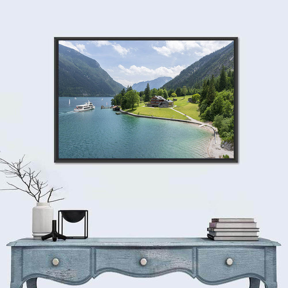 Achensee Summer View Wall Art in a room, landscape