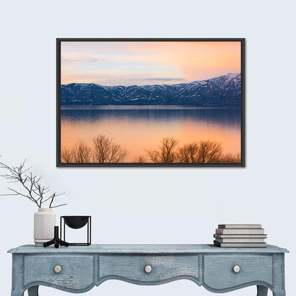 Lake Sevan Golden Dusk Wall Art