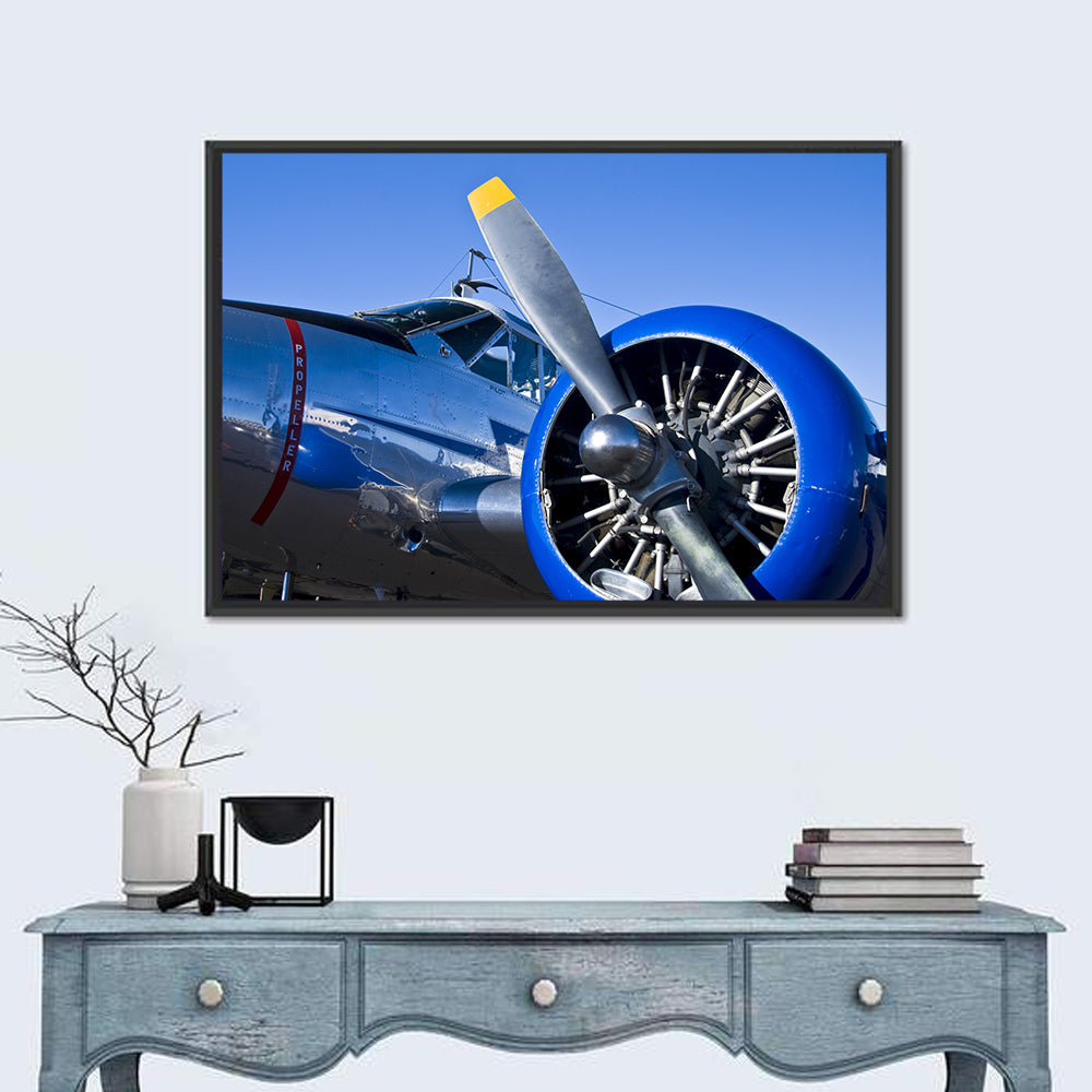 Vintage Radial Engine Close-up Wall Art