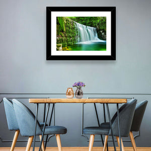 Waterfall in Emerald Lake Wall Art