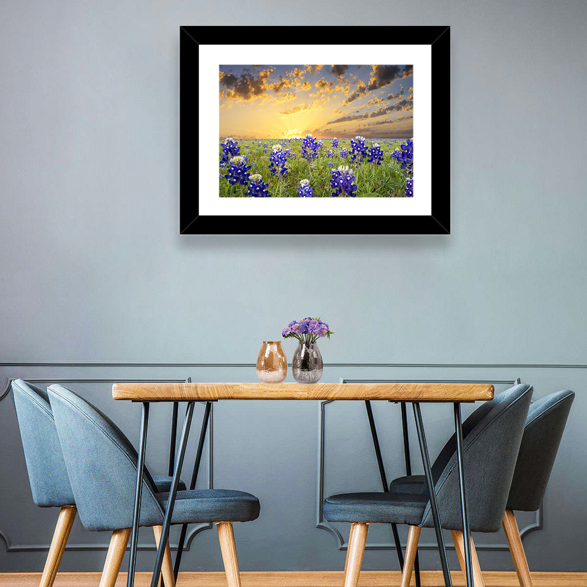 Bluebonnets Field Wall Art