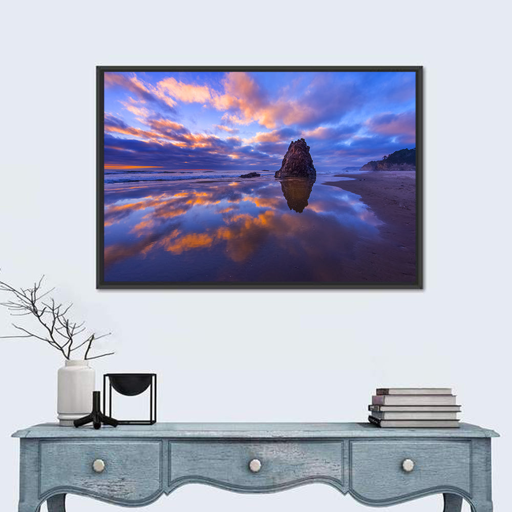 Oregon Coast Sea Stack Sunset Wall Art