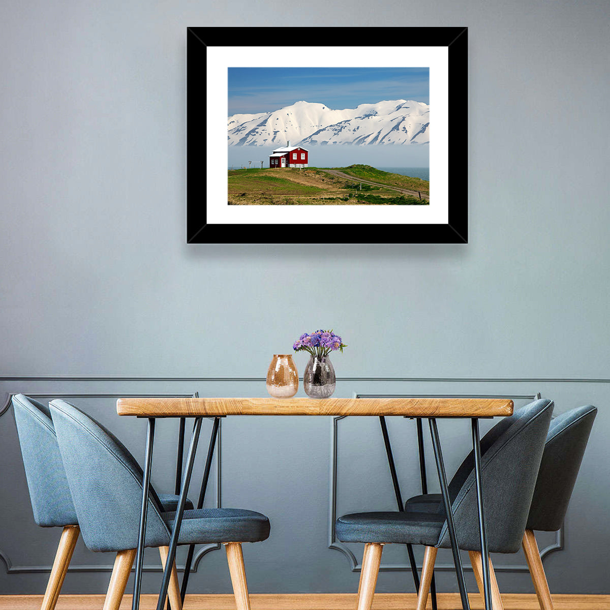 Red House by Fjord Wall Art