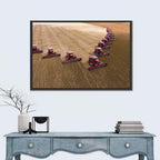Aerial Soybean Harvest Wall Art