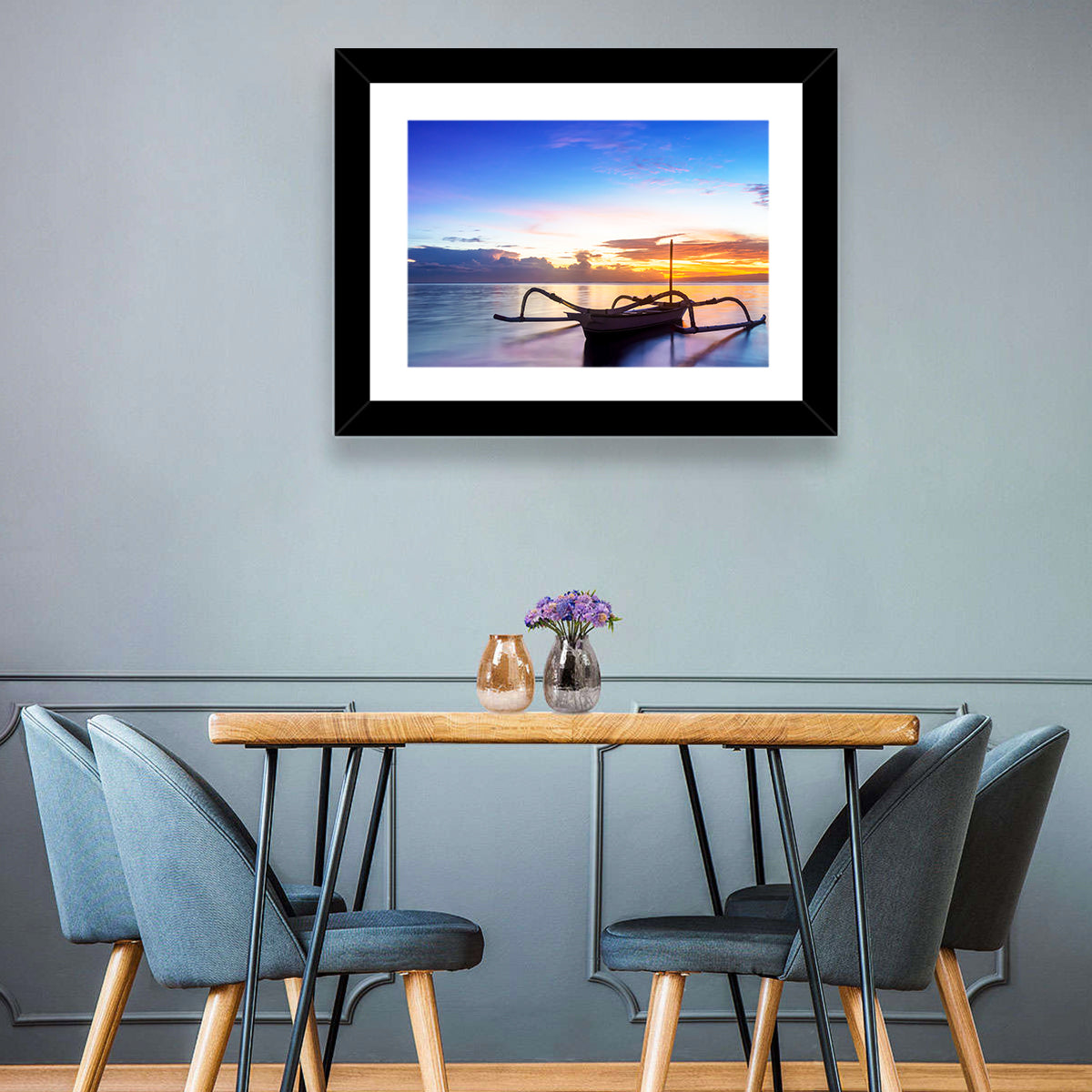 Jukung Fishing Boat Wall Art
