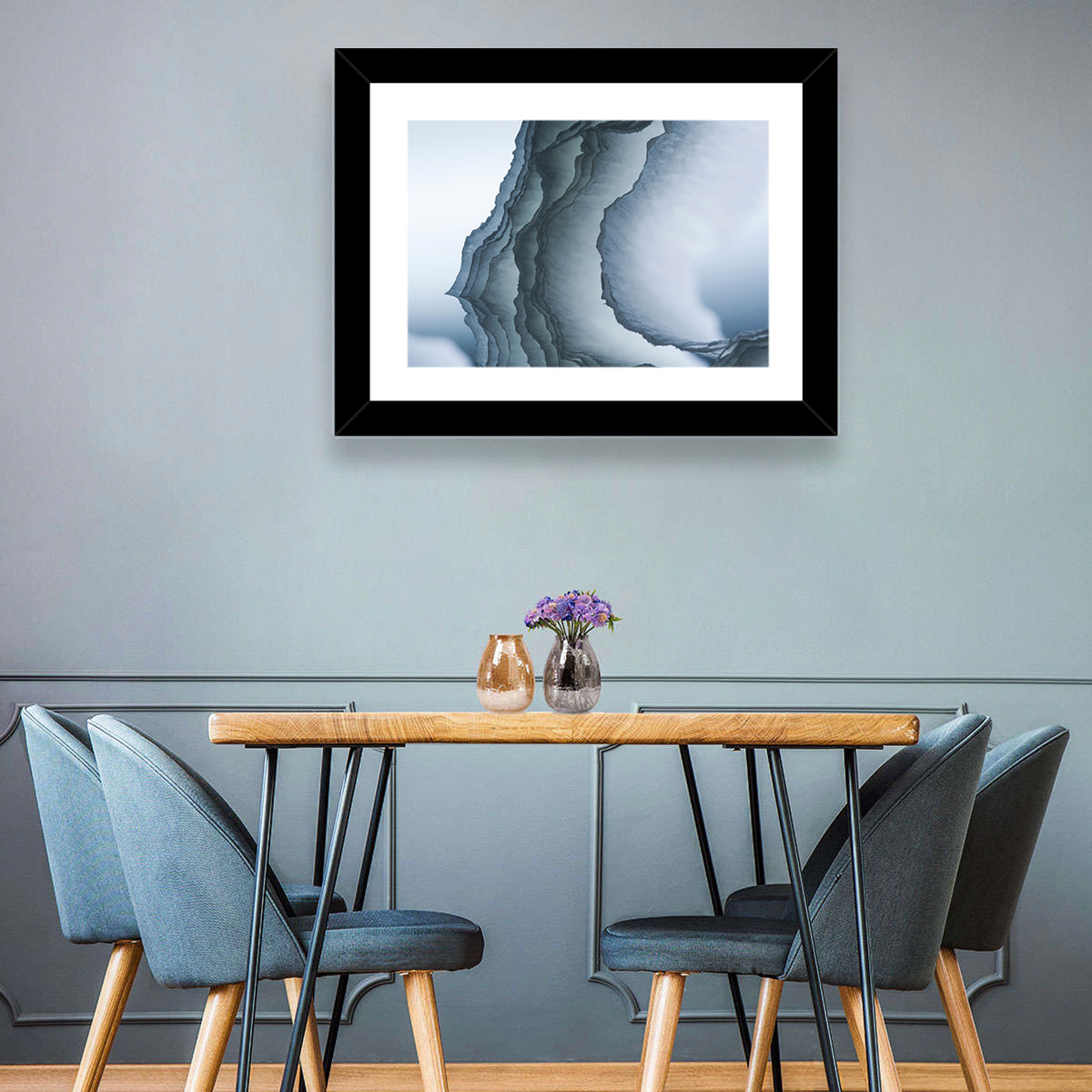 Translucent Cloud Layers Wall Art in a room, landscape