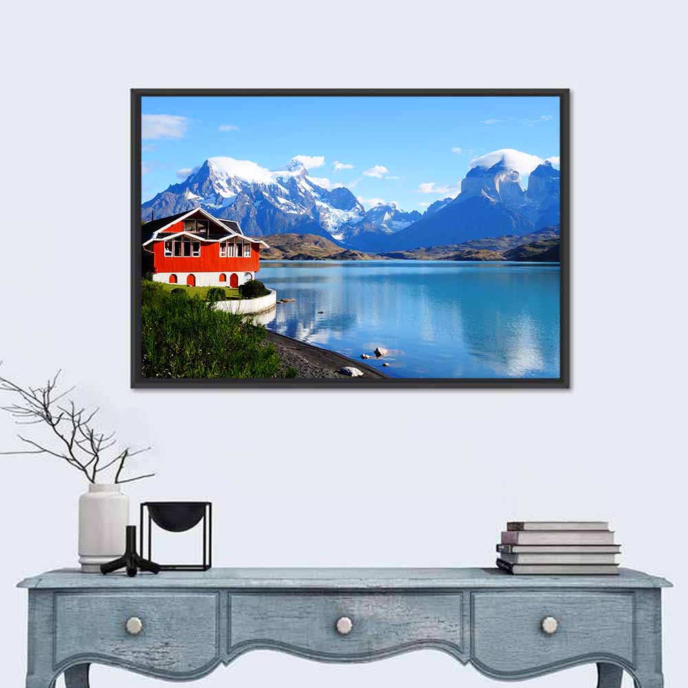 Lake Pehoe, Torres Del Paine Wall Art in a room, landscape