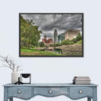 Omaha Skyline at Gene Leahy Mall Wall Art