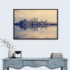 Sunset Over Forest Lake Wall Art