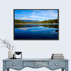 Northern California Snow Capped Lake Wall Art