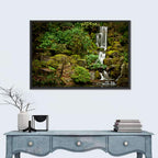 Secluded Mossy Waterfall Wall Art