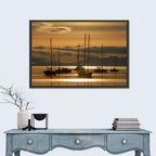 Sailboats at Sunrise Wall Art