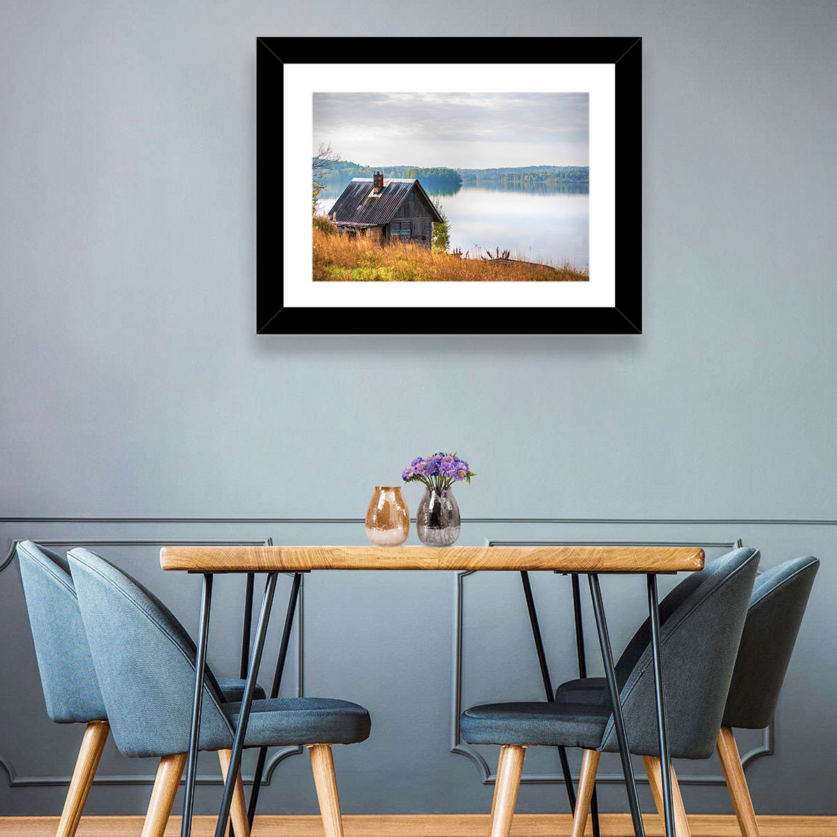 Salmon Lake & House Wall Art