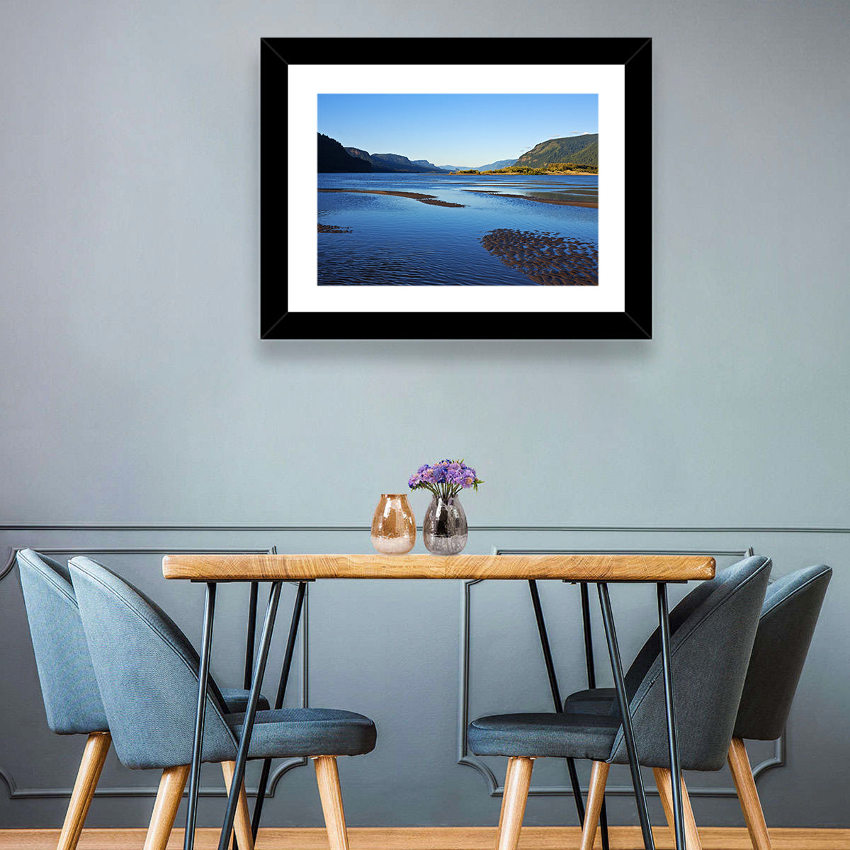 River Gorge Landscape Wall Art in a room, landscape