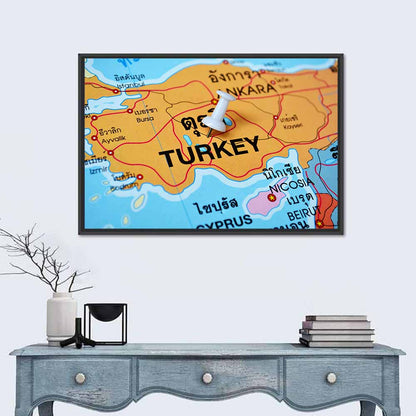 Turkey Map Wall Art