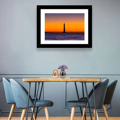 Lighthouse Sunset Wall Art