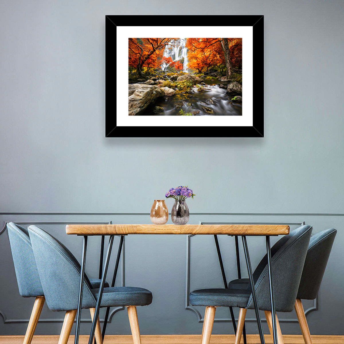 Autumn Waterfall Wall Art