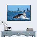 Gold Coast Whale and Skyline Wall Art