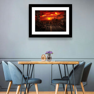 Apocalyptic Sunset Wall Art