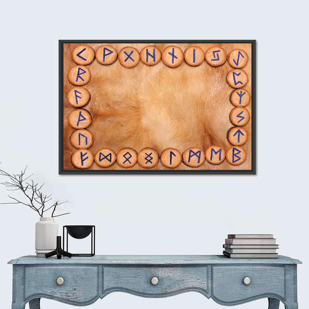 Elder Futhark Rune Frame Wall Art