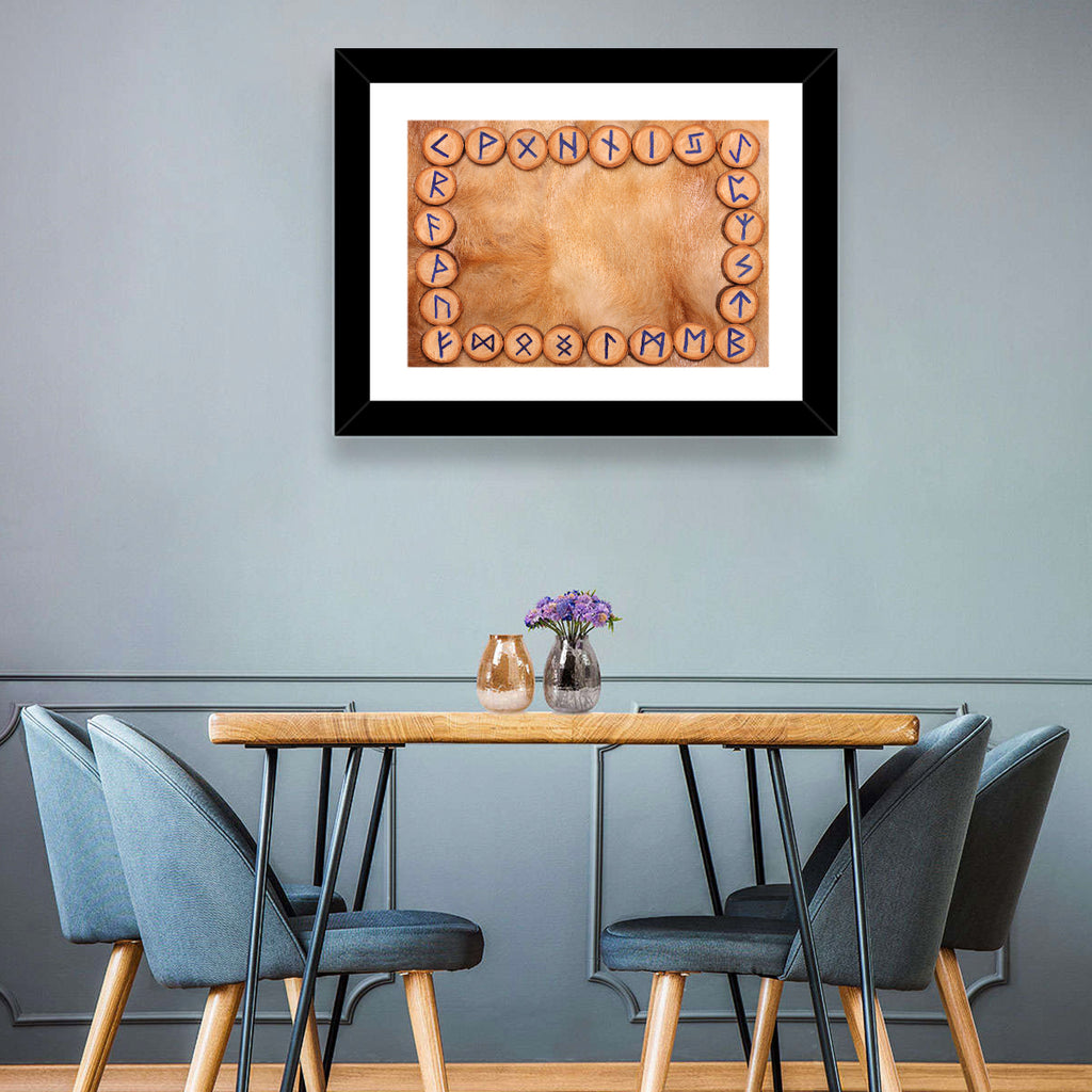 Elder Futhark Rune Frame Wall Art