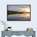 Amazon River Sunset Reflection Wall Art