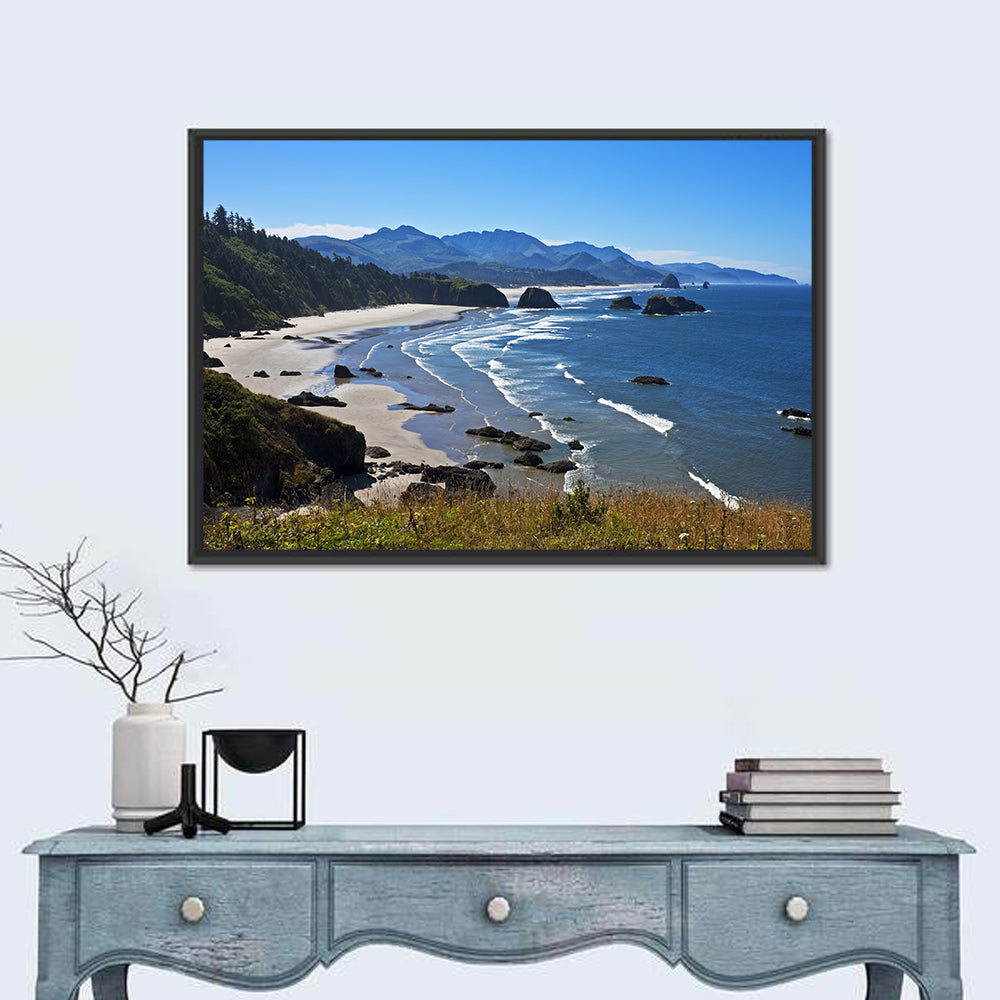Cannon Beach Morning Shoreline Wall Art