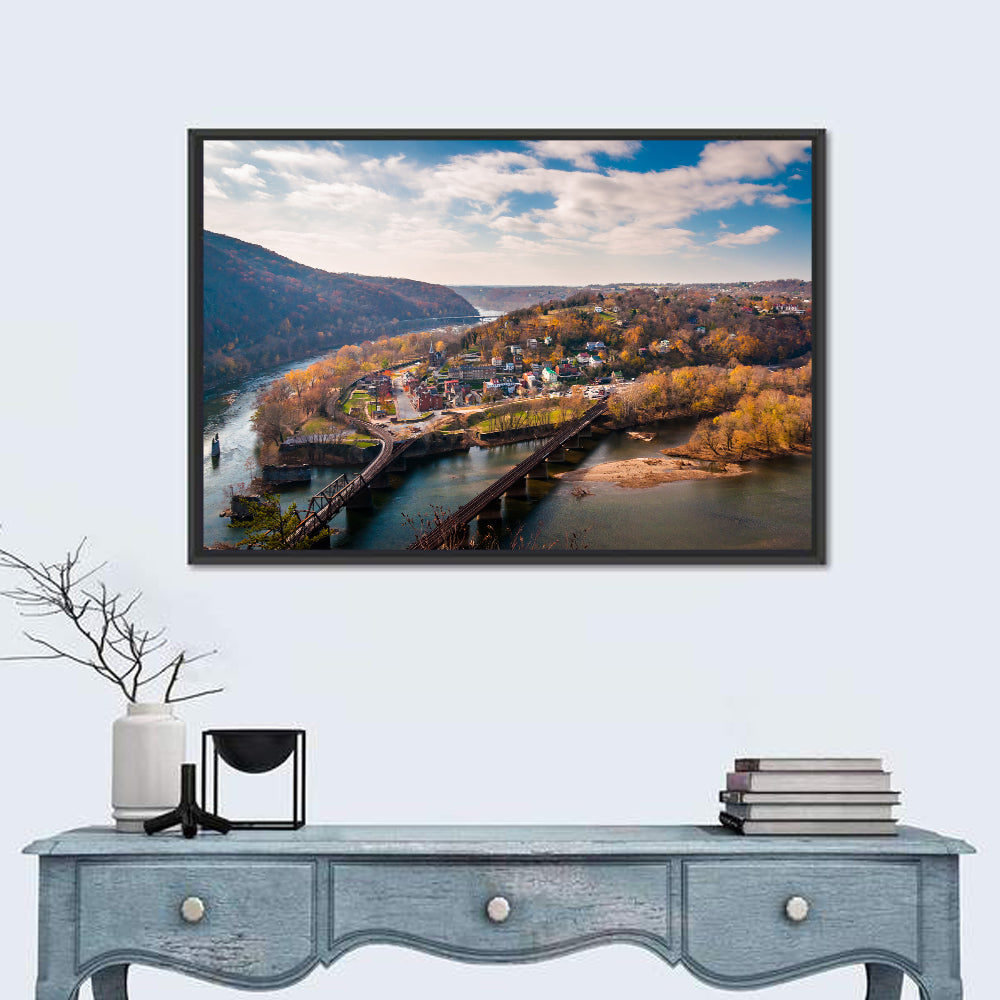 Maryland Heights Over Harpers Ferry Wall Art
