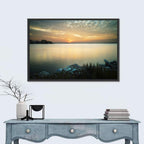 Lake Conroe Sunset Reflection Wall Art