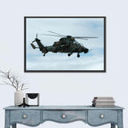 Attack Helicopter Side Profile Wall Art