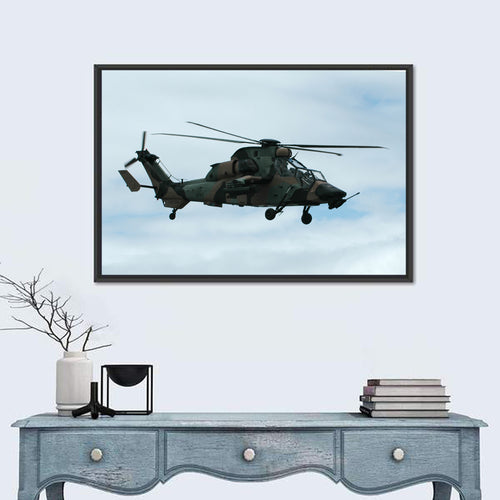 Attack Helicopter Side Profile Wall Art