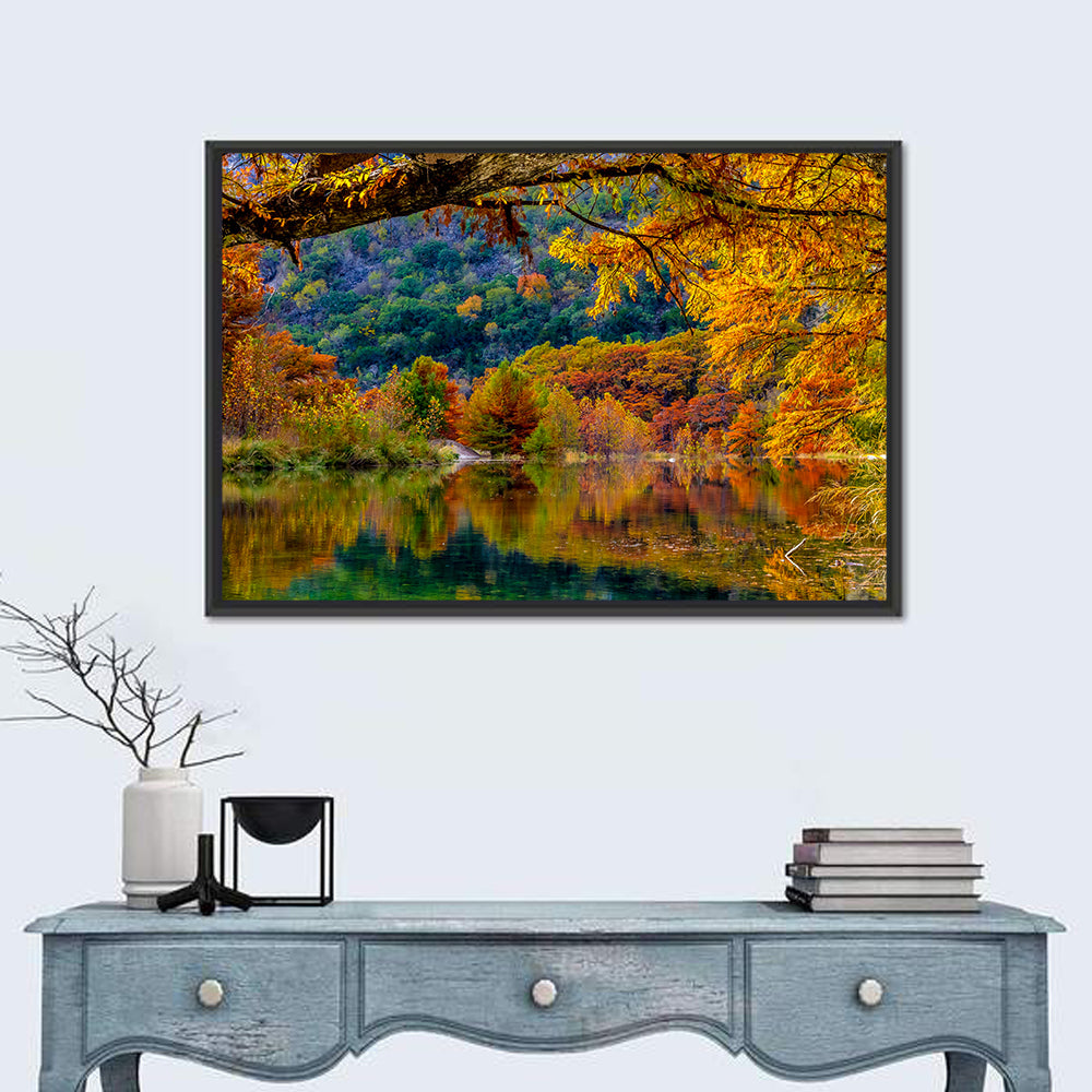 Frio River Autumn Reflection Wall Art