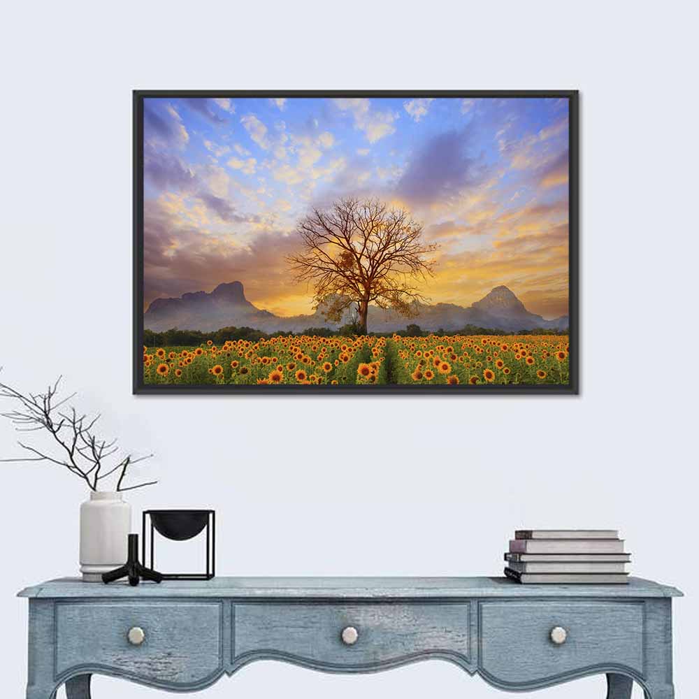 Sun Flowers Field Wall Art