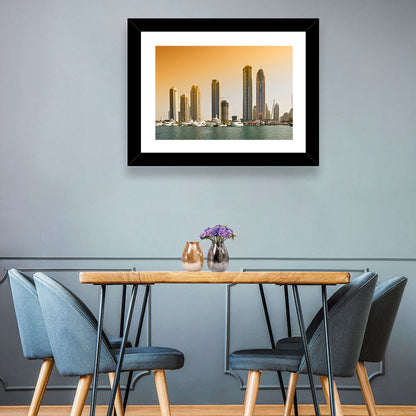 Dubai Marina Skyline Wall Art