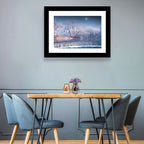 Starlit Winter Waterfall Wall Art